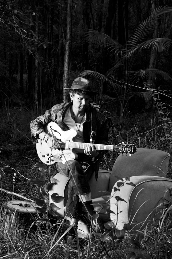 WaltSin promo photo — Couch — B&W Hero